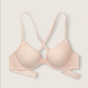 PINK Lace Push Up Bra